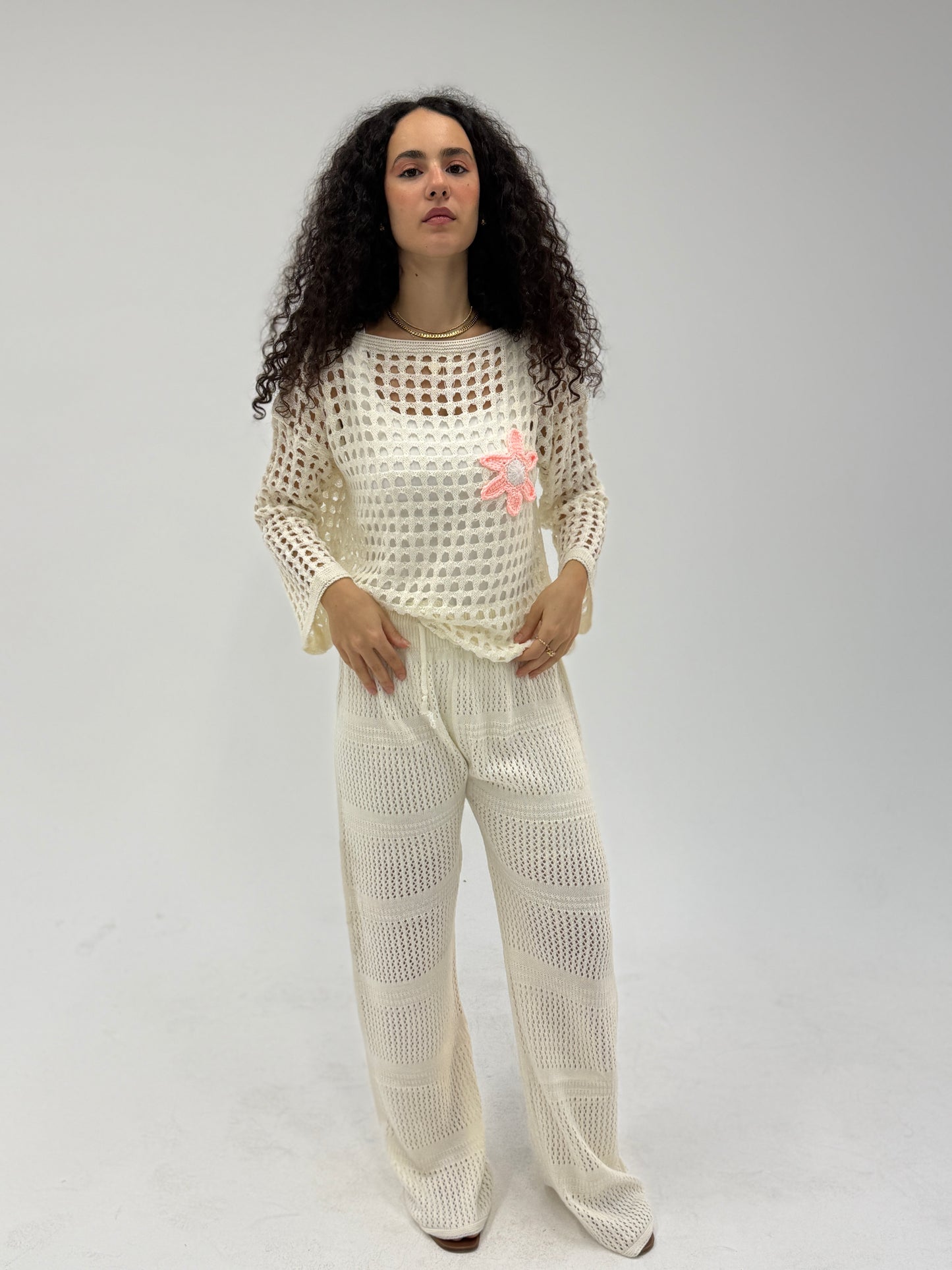 Single Flora crochet top