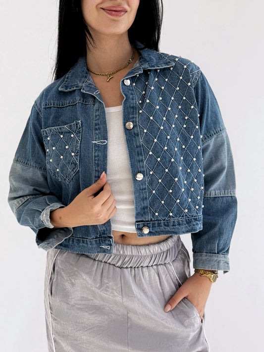 Pearl Drift Denim Jacket