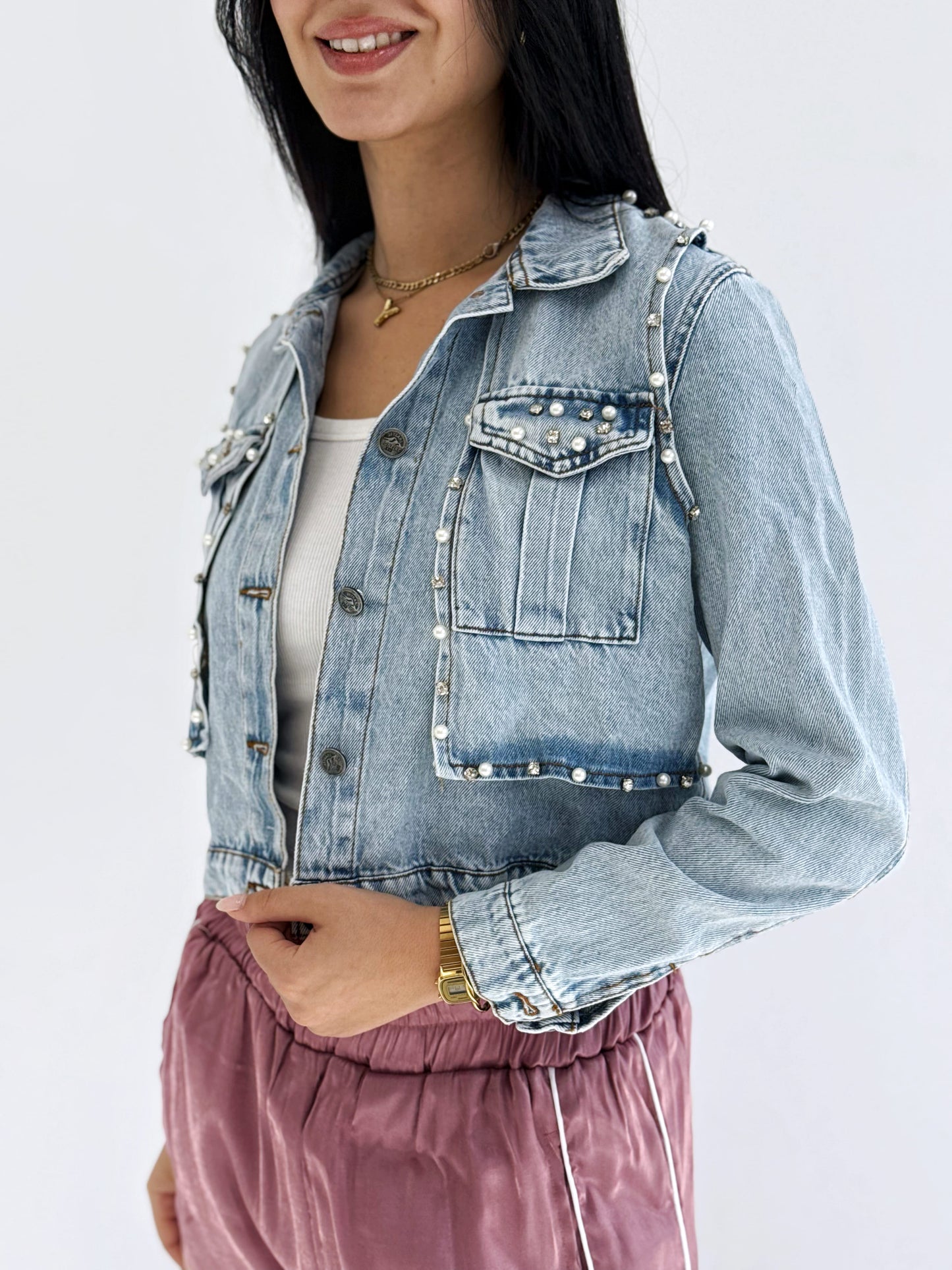 Luxe Tide Denim Jacket